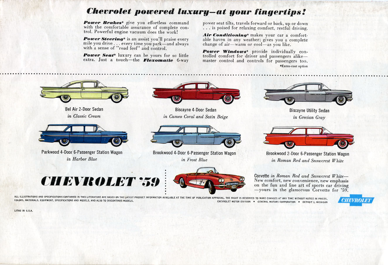 1959 Chevrolet Foldout Page 4